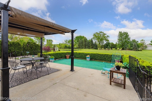 27820 29 Mile Rd, Lenox, MI 48048 - view of patio / terrace with outdoor dining area