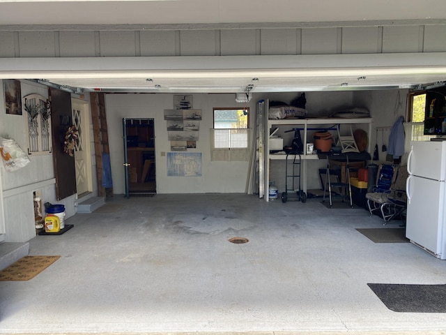 4516 Wah Wah Soo Dr, Gaylord, MI 49735 - garage featuring freestanding refrigerator