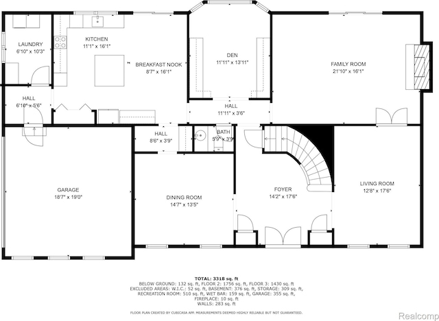 3072 Brewster, West Bloomfield, MI 48322 - view of floor plan / room layout