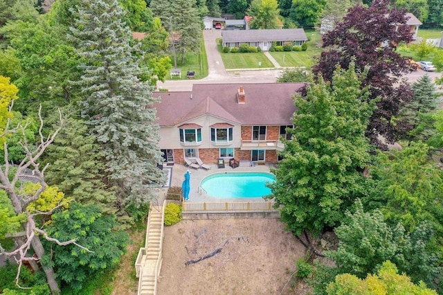 16172 Crest Dr, Linden, MI 48451 - view of swimming pool featuring a patio