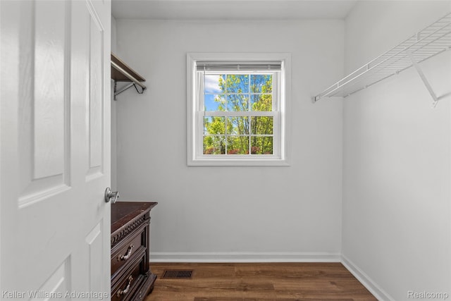 42900 Ledgeview Dr, Novi, MI 48377 - spacious closet featuring dark wood-style floors