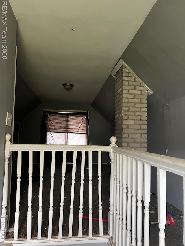 8505 Heyden St, Detroit, MI 48228 - stairs featuring lofted ceiling