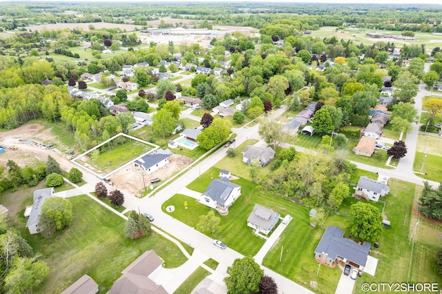 322 E Ash St NE, Cedar Springs, MI 49319 - aerial perspective of suburban area