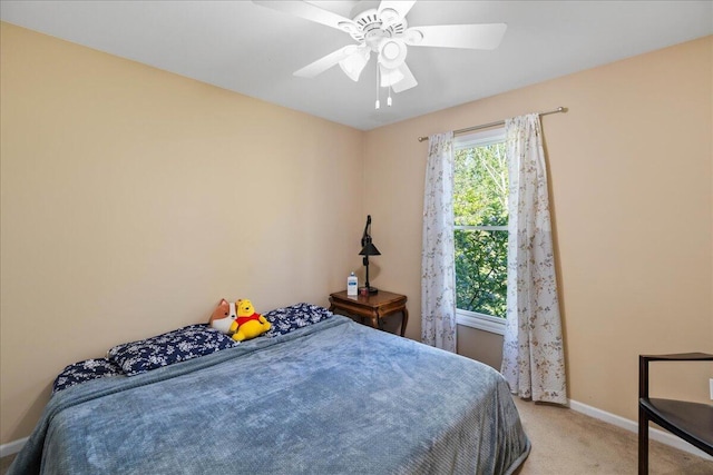 1269 Apple Creek Dr SE, Grand Rapids, MI 49546 - bedroom with light colored carpet, baseboards, and a ceiling fan