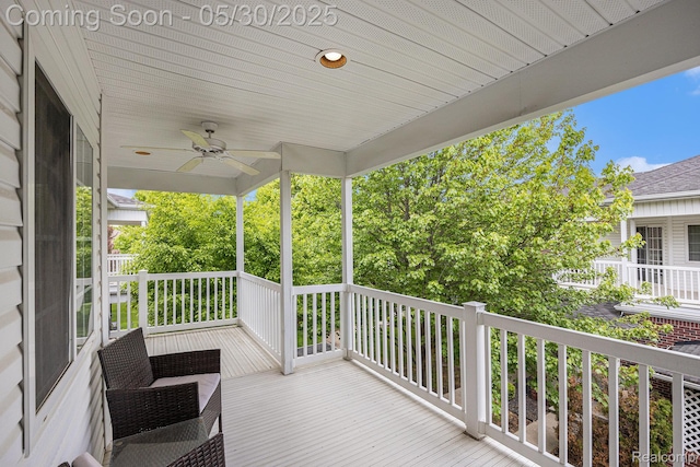 6769 Boulder Pointe Dr, Washington, MI 48094 - deck with ceiling fan