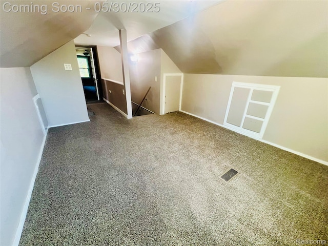 22380 Panama Ave, Sterling Heights, MI 48091 - bonus room featuring vaulted ceiling, baseboards, and carpet