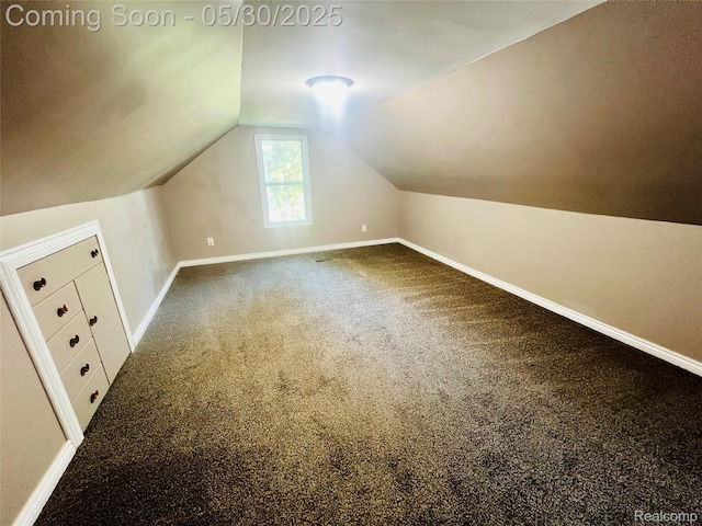 22380 Panama Ave, Sterling Heights, MI 48091 - additional living space with baseboards, lofted ceiling, and carpet