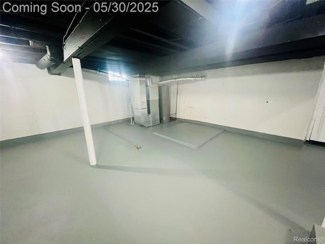 22380 Panama Ave, Sterling Heights, MI 48091 - unfinished basement featuring heating unit