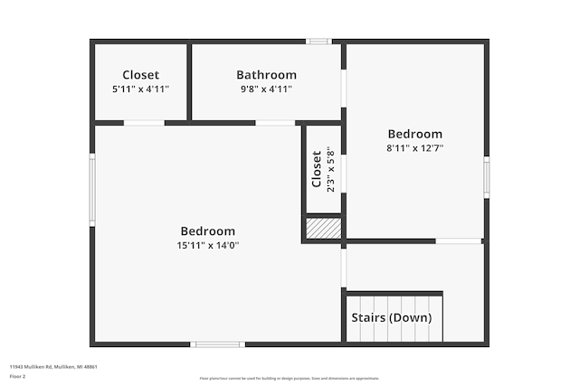11943 Mulliken Rd, Mulliken, MI 48861 - property floor plan