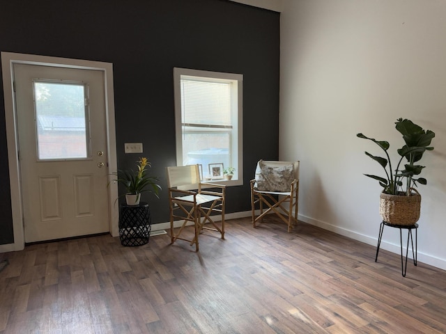 1581 W Lone Pine Dr, Baldwin, MI 49304 - foyer featuring wood finished floors and baseboards