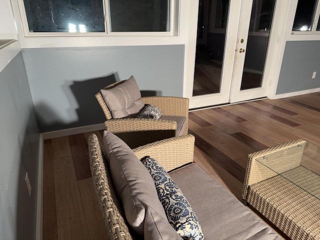 1581 W Lone Pine Dr, Baldwin, MI 49304 - sunroom with french doors
