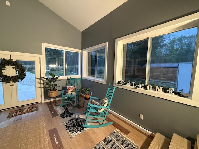 1581 W Lone Pine Dr, Baldwin, MI 49304 - sunroom / solarium with lofted ceiling
