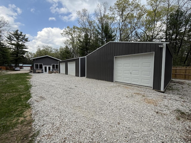1581 W Lone Pine Dr, Baldwin, MI 49304 - view of detached garage