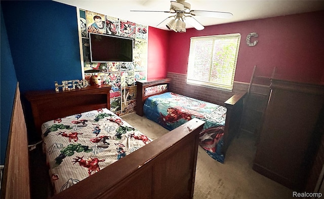 31322 Leota St, Fraser, MI 48026 - bedroom featuring carpet floors and ceiling fan