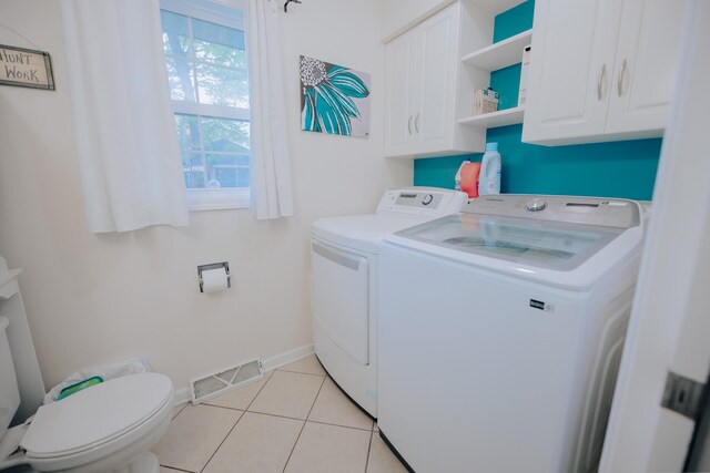 1905 Ora St, Muskegon, MI 49445 - washroom with washing machine and clothes dryer, baseboards, and light tile patterned flooring