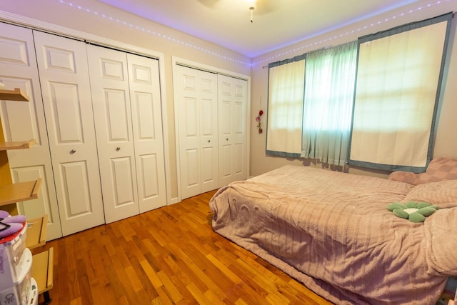 1905 Ora St, Muskegon, MI 49445 - bedroom featuring multiple closets and wood finished floors
