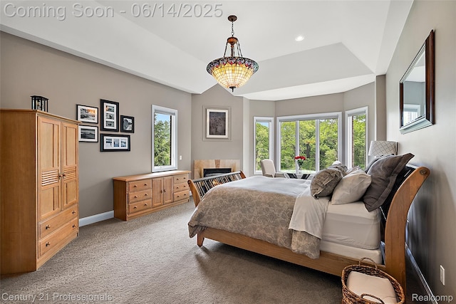 1181 Iroquois Trl, Oxford, MI 48371 - bedroom featuring light carpet and lofted ceiling