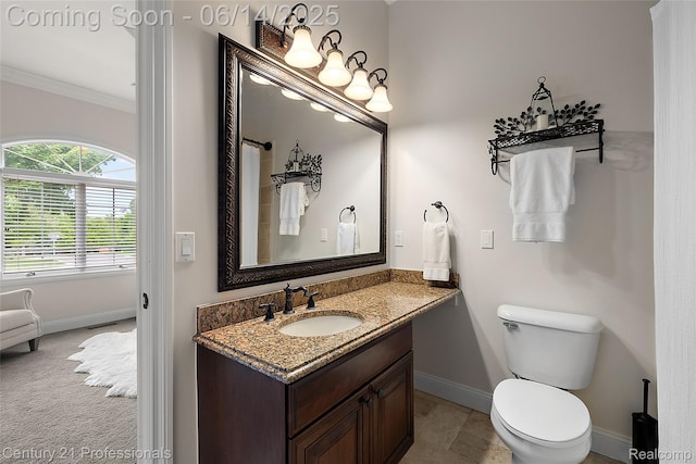 1181 Iroquois Trl, Oxford, MI 48371 - full bath featuring crown molding, vanity, and curtained shower
