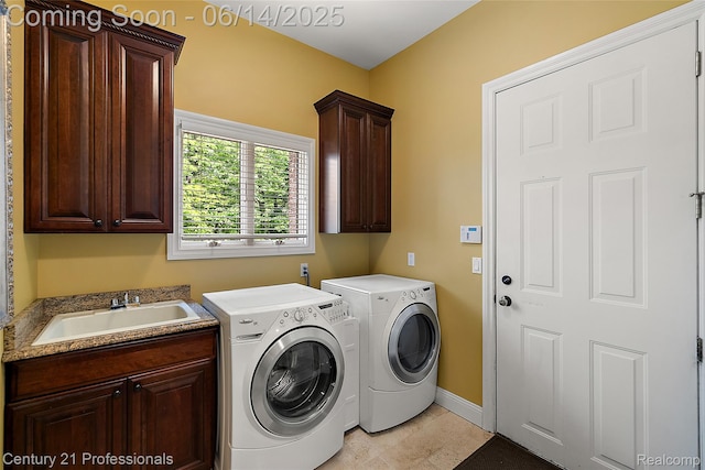 1181 Iroquois Trl, Oxford, MI 48371 - laundry area featuring cabinet space and separate washer and dryer