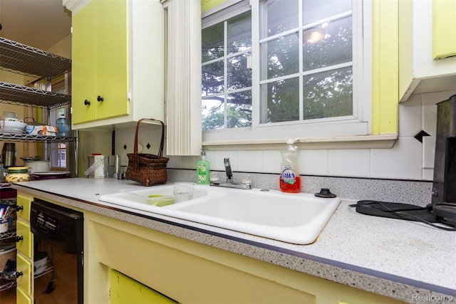 25547 Jennifer St, Redford, MI 48239 - kitchen featuring a sink, light countertops, and dishwasher