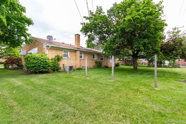 25547 Jennifer St, Redford, MI 48239 - view of grassy yard with cooling unit