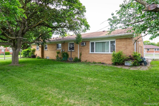 25547 Jennifer St, Redford, MI 48239 - single story home with brick siding and a wall mounted air conditioner