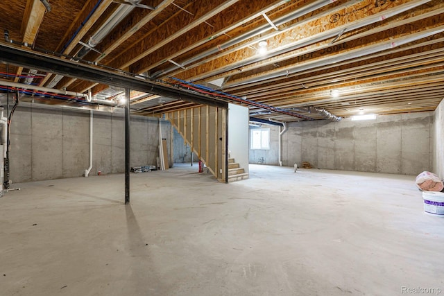 1439 Merry Rd, Waterford, MI 48328 - basement featuring stairs