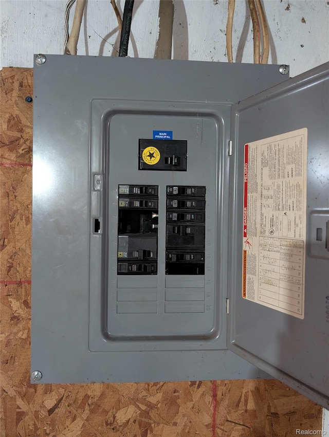 190 Main St, Sebewaing, MI 48759 - utility room featuring electric panel
