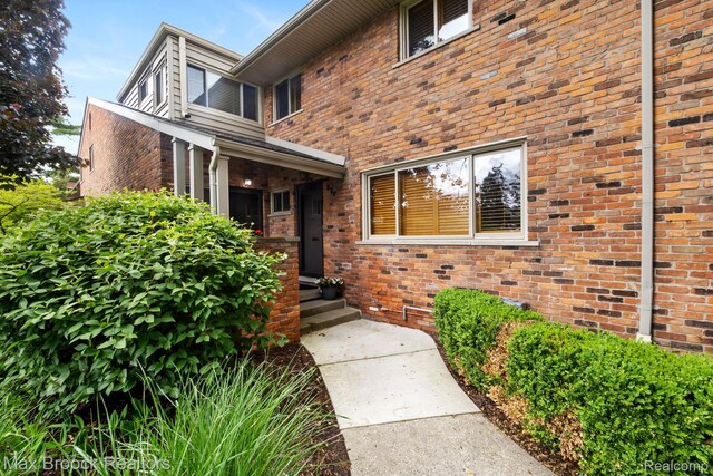 971 N Old Woodward Ave, Birmingham, MI 48009 - view of exterior entry with brick siding