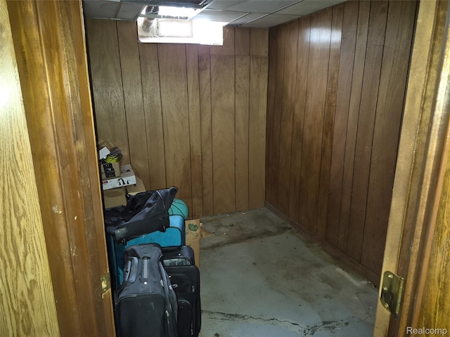 30102 Matthew St, Redford, MI 48186 - below grade area featuring wood walls