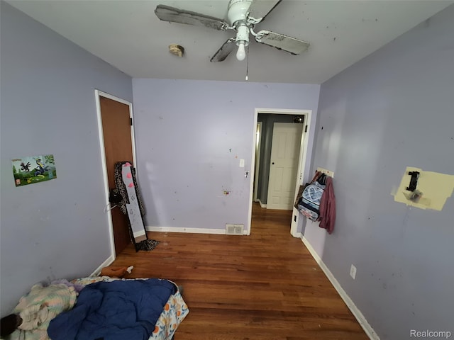 30102 Matthew St, Redford, MI 48186 - bedroom with wood finished floors, baseboards, and ceiling fan
