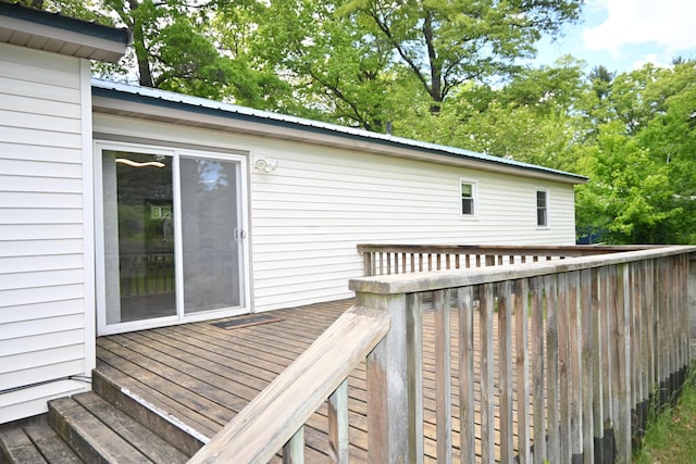 5830 Oneil St, Twin Lake, MI 49457 - view of wooden deck