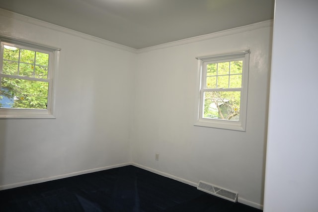 5830 Oneil St, Twin Lake, MI 49457 - spare room featuring plenty of natural light, baseboards, and crown molding