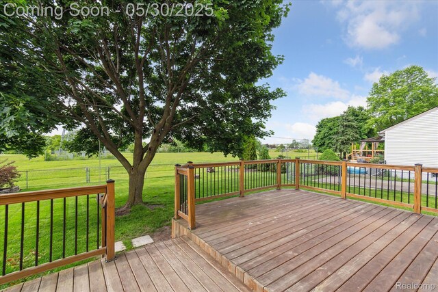 45127 Fair Oaks Dr, Canton, MI 48187 - view of wooden deck