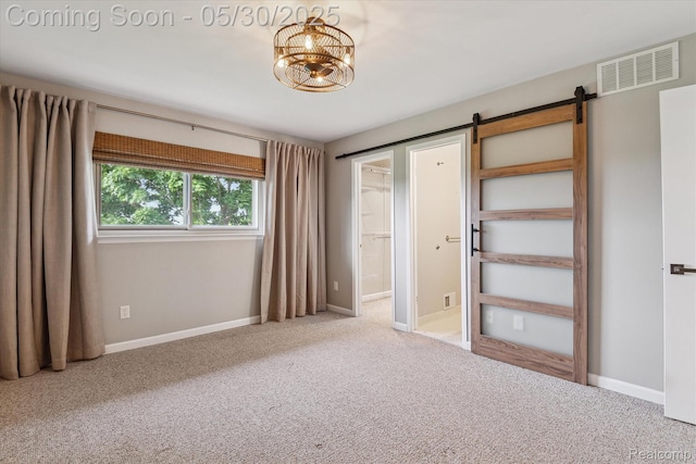45127 Fair Oaks Dr, Canton, MI 48187 - unfurnished bedroom with carpet floors, a chandelier, and baseboards