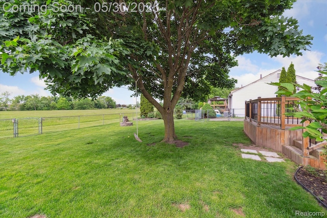 45127 Fair Oaks Dr, Canton, MI 48187 - view of yard featuring a deck