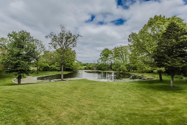 2210 Lindsey Rd, Jackson, MI 49201 - view of green lawn with a water view