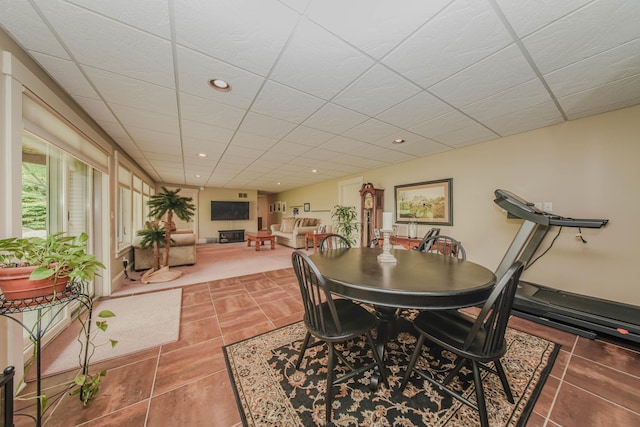 2210 Lindsey Rd, Jackson, MI 49201 - tiled dining area with recessed lighting