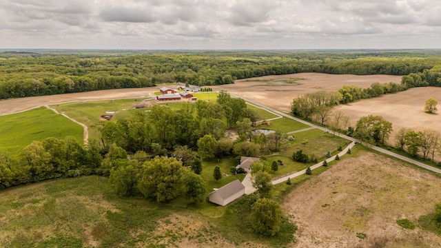 2210 Lindsey Rd, Jackson, MI 49201 - overview of rural landscape featuring a heavily wooded area