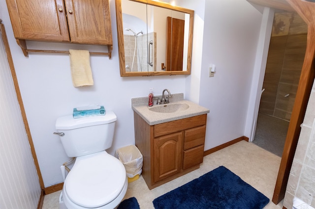 1202 Avalon Ave, Saginaw, MI 48638 - full bath with vanity, toilet, and baseboards
