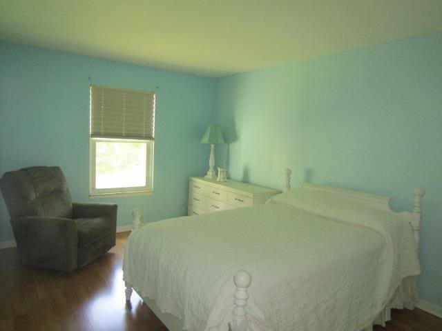 2024 Hamilton St, Okemos, MI 48864 - bedroom with dark wood-style flooring and baseboards