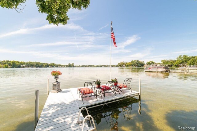 1786 Point St, Commerce Twp, MI 48382 - dock with a water view