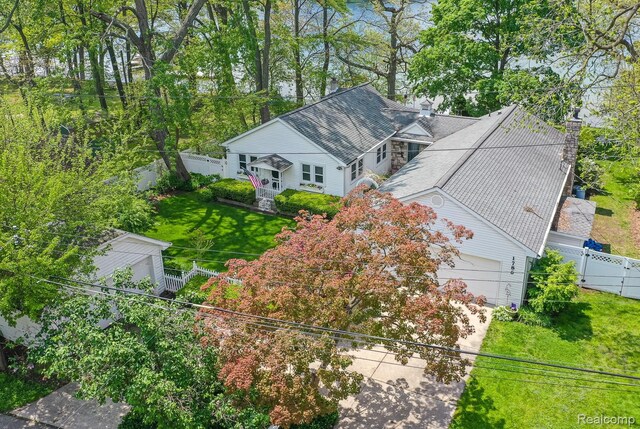 1786 Point St, Commerce Twp, MI 48382 - aerial view of property and surrounding area