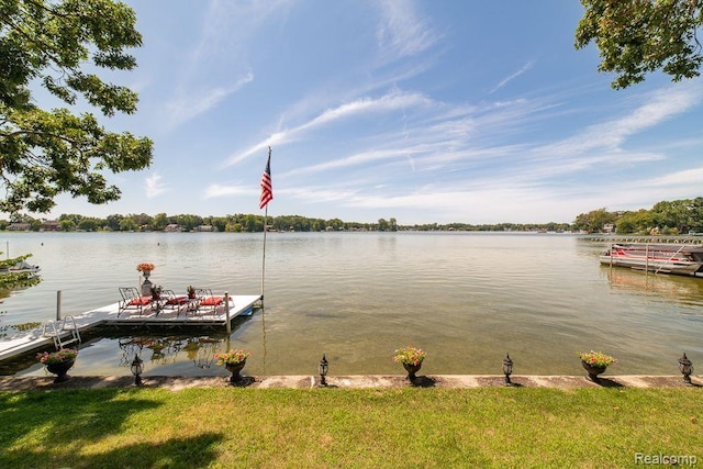 1786 Point St, Commerce Twp, MI 48382 - dock area with a water view