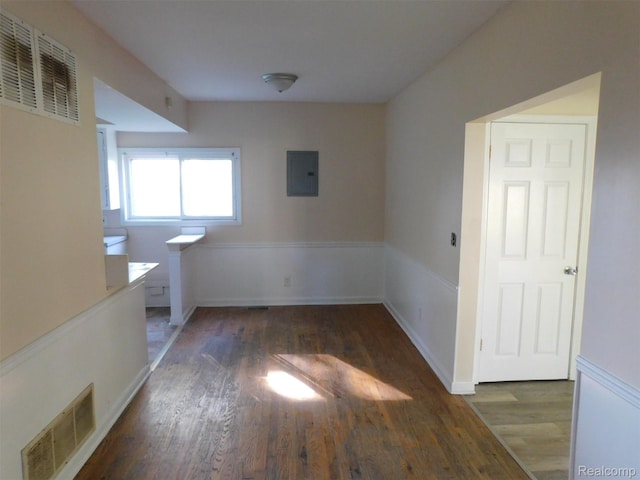 710 Washington St, Algonac, MI 48001 - unfurnished room featuring electric panel and wood finished floors
