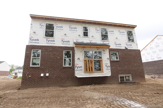 14149 Old Oak Trl, Van Buren, MI 48111 - rear view of property with brick siding