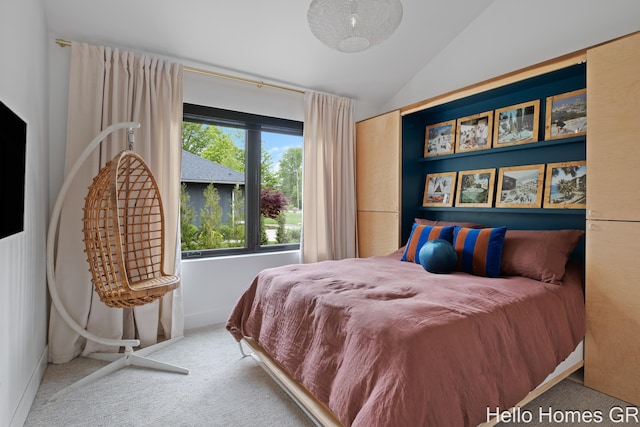421 Manhattan Rd SE, Grand Rapids, MI 49506 - bedroom with carpet flooring and lofted ceiling