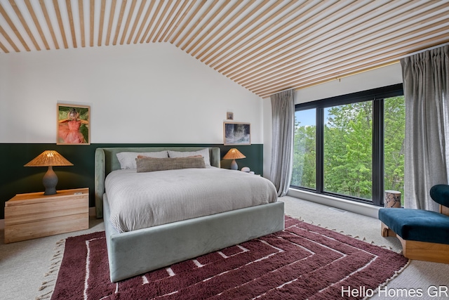 421 Manhattan Rd SE, Grand Rapids, MI 49506 - bedroom featuring carpet flooring and vaulted ceiling