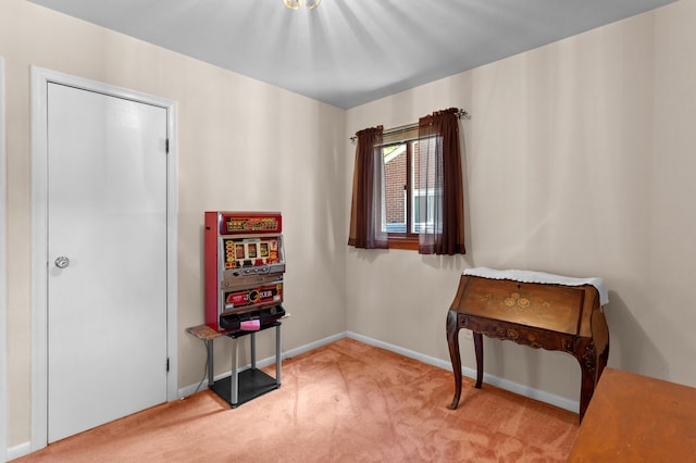 9085 Brentwood St, Livonia, MI 48150 - living area with carpet and baseboards