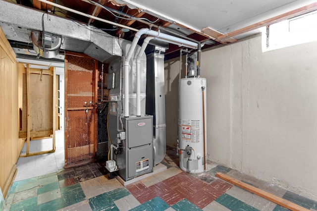 9085 Brentwood St, Livonia, MI 48150 - utility room featuring water heater and heating unit